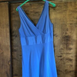 J. Crew periwinkle silk chiffon knee length dress
